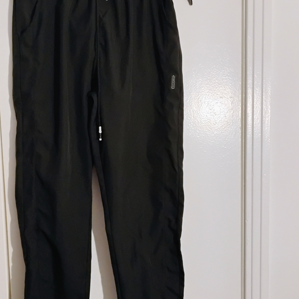 Kids Black Active Jogger Sweatpants with Drawstring